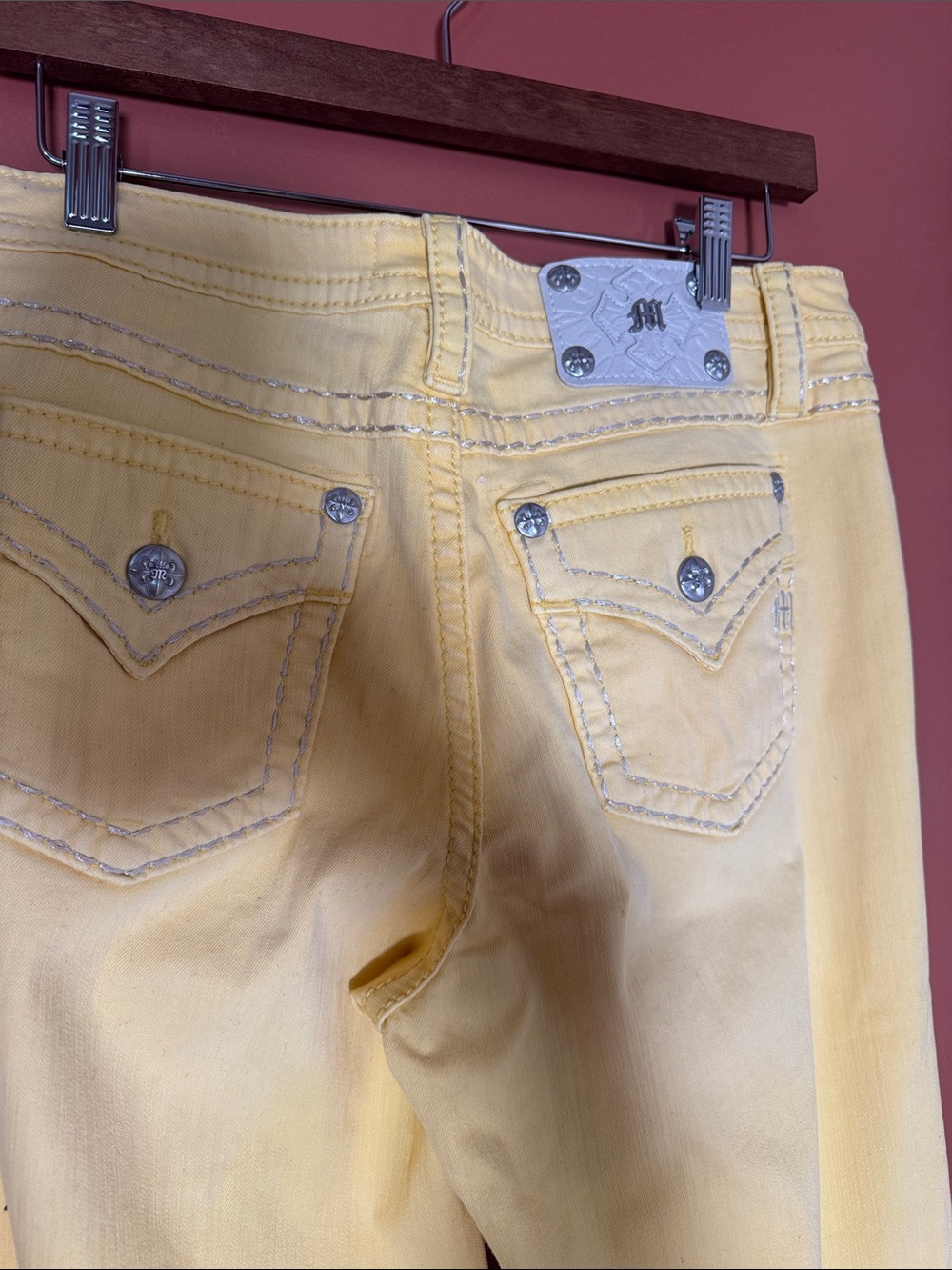 NWOT Miss Me Yellow Jeans - Picture 4 of 4